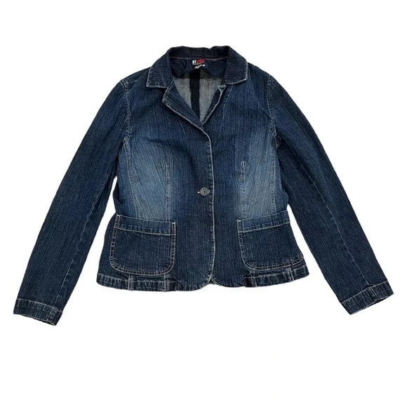 New York & Company Denim Jacket 8 - Picture 1 of 3